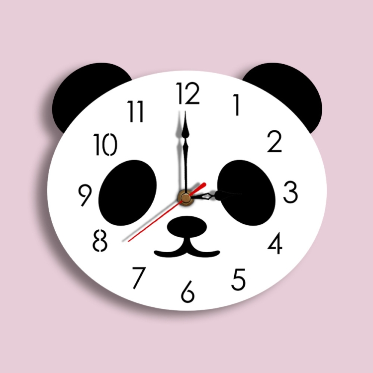 1 Pc Alarm Clock Cartoon Panda Decoration Clock for Home Office School 
