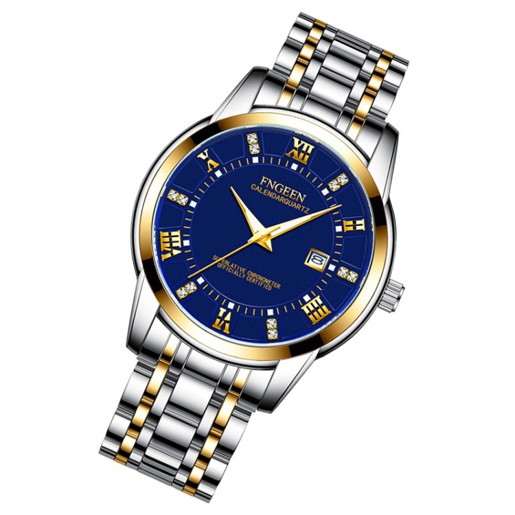 FNGEEN 2081 Men Quartz Watch Student Luminous Sports Watch(Between Gold ...