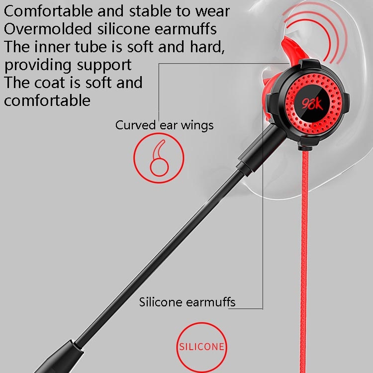 98K 3.5mm Game Earphone In-Ear Wired Computer Phone Headset with Mic(Black) 98K 3.5mm Game Earphone In-Ear Wired Computer Phone Headset with Mic(Black)