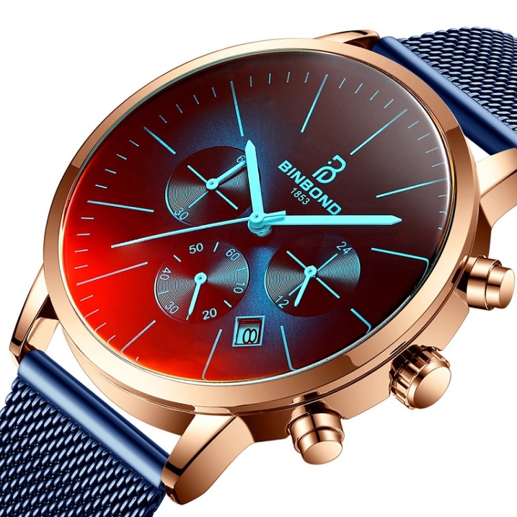 BINBOND B0135 Men Ultrathin Threeeye Sixpin Multifunction Symphony