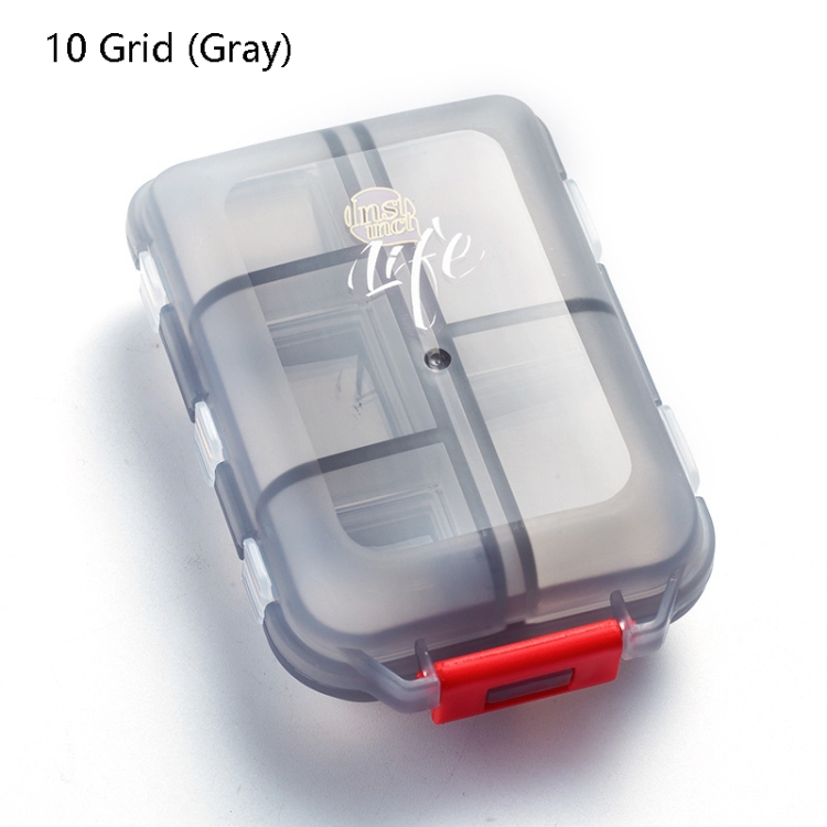 Design Flip Multi-Grid Medicine Storage Box Organizer 6 Compartment  Portable Mini Suitcase Travel Pill Box