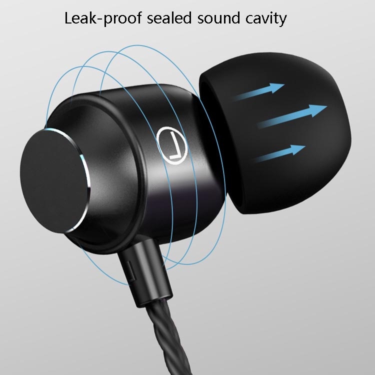 XK-059 3.5mm In-ear Heavy Bass Gaming Music Metal Wired Earphone with Microphone(Black) XK-059 3.5mm In-ear Heavy Bass Gaming Music Metal Wired Earphone with Microphone(Black)