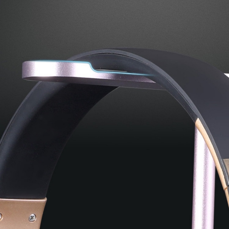 Z9 Soporte de aleación de aluminio para auriculares Soporte de pantalla para auriculares de café de Internet (oro rosa) - B2