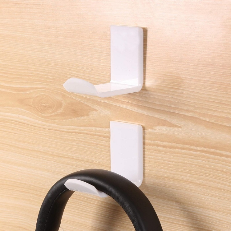 Soporte adhesivo para auriculares de 2 piezas (negro) - B3
