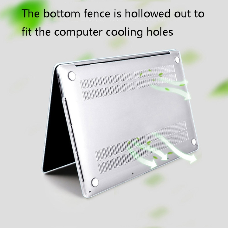 For MacBook Retina 12 inch A1534 JRC PC Crystal Transparent Laptop Protective Case