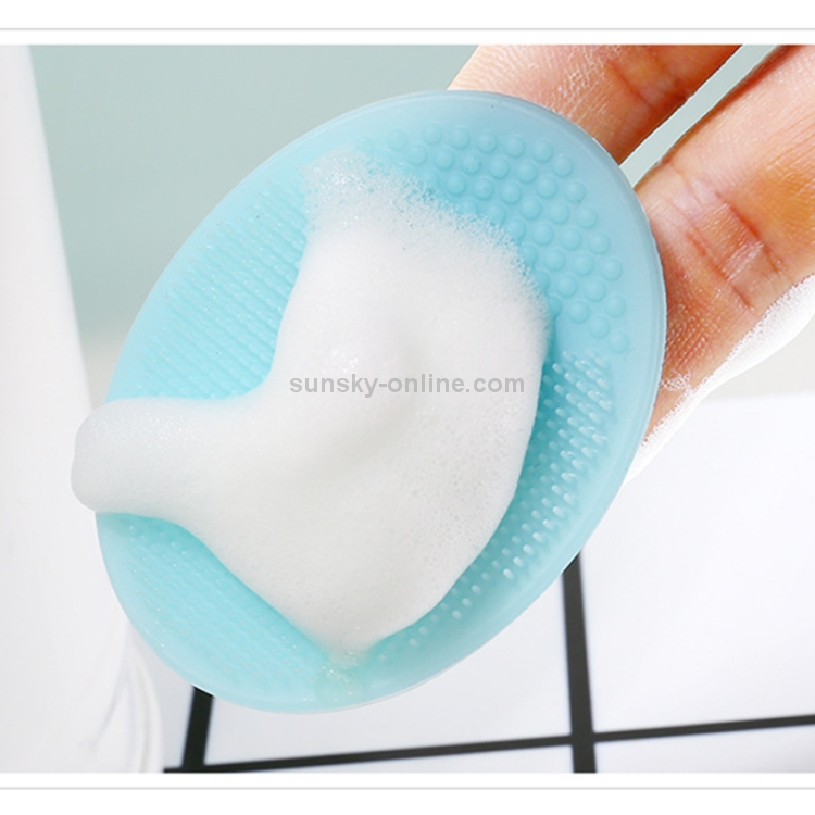 10 Uds. Almohadilla de limpieza para lavar la cara, cepillo exfoliante Facial, herramienta limpiadora exfoliante para la piel SPA (verde) - 4