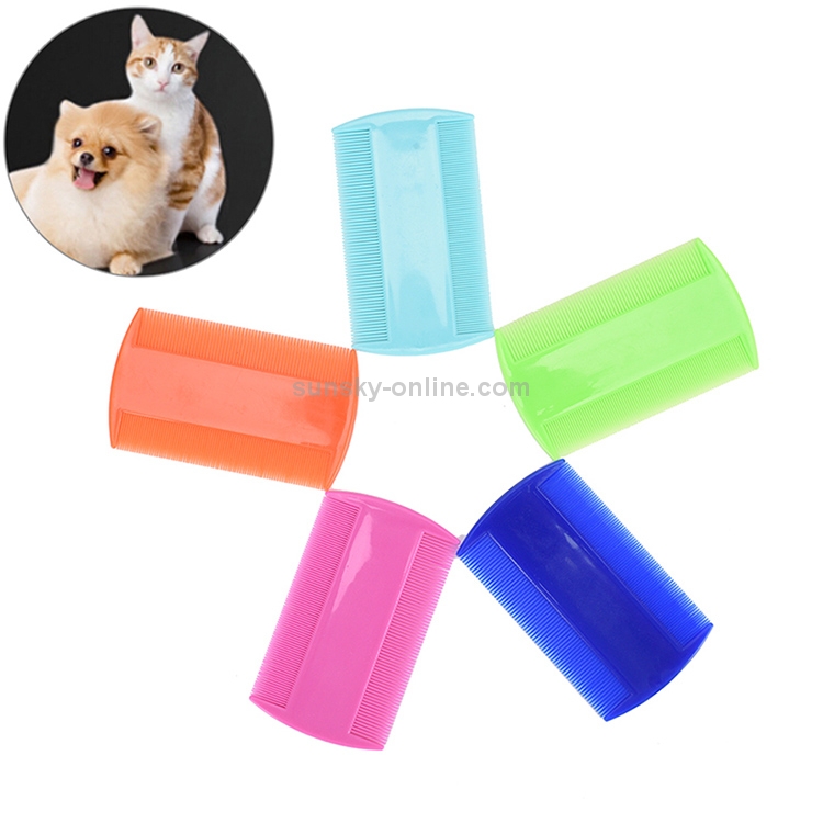 20 piezas Peine para mascotas Peine de doble cara Suministros de limpieza para perros Peine para gatos Suministros de aseo para mascotas (Verde) - B1