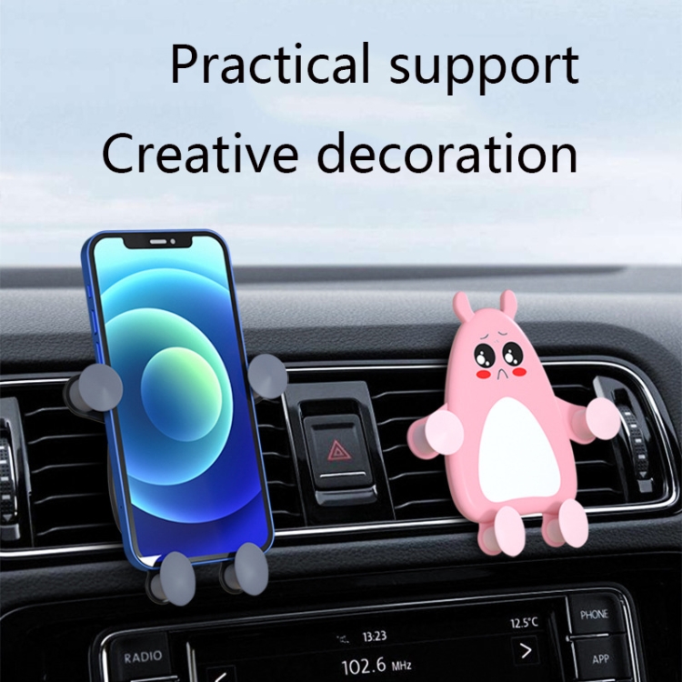 Q2 2 PCS Cartoon Car Multifunctional Navigation Air Outlet Car Phone Holder(Pink and White Little Tiger Tooth) Q2 2 PCS Cartoon Car Multifunctional Navigation Air Outlet Car Phone Holder(Pink and White Little Tiger Tooth)