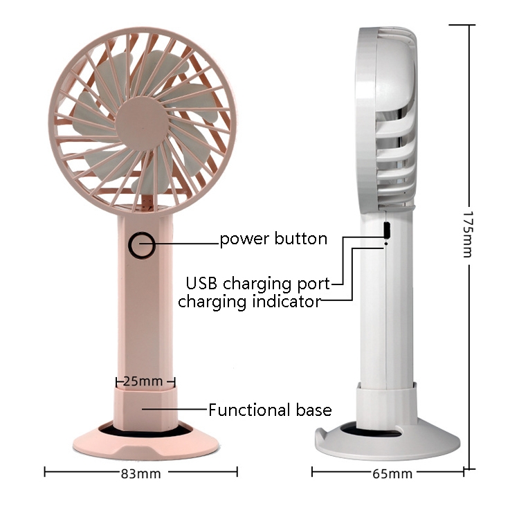 Ventilateur électrique portatif de bureau rechargeable par usb petit ventilateur  portatif Y6 (vert)