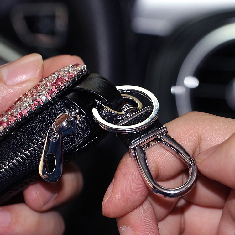Mini porte-clés en diamant pour Mini Cooper, étui à clés