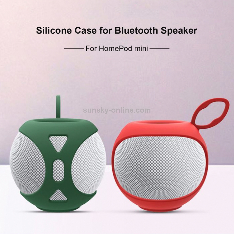 Speaker Protective Cover Home Audio Soft Silicone Protective Case For Apple HomePod Mini(Red) Speaker Protective Cover Home Audio Soft Silicone Protective Case For Apple HomePod Mini(Red)