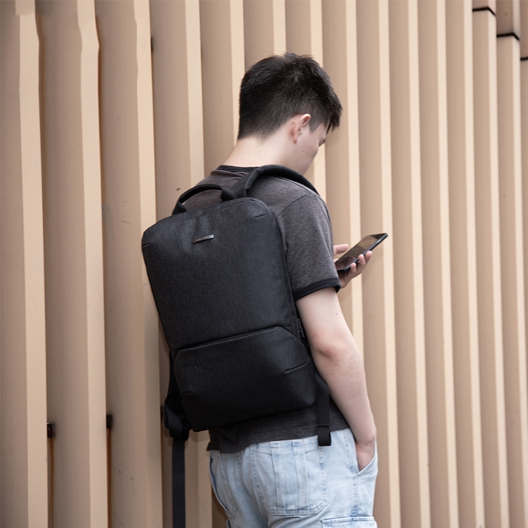 KINGSONS KS3215W Business Casual Men Shoulders Bag Water-Repellent Backpack(Dark Gray) - B13