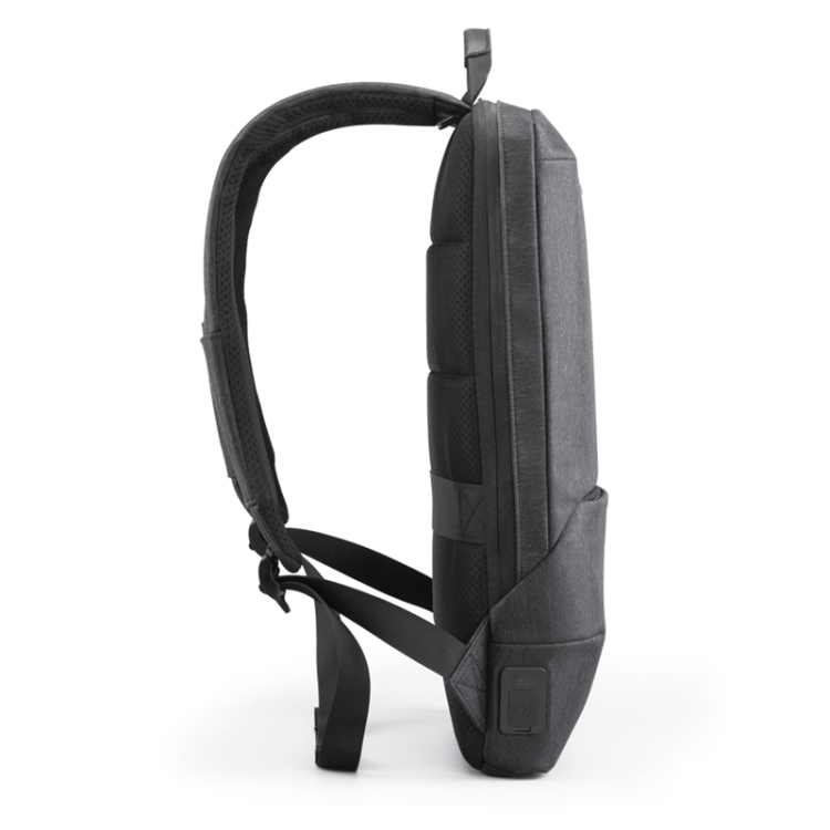 KINGSONS KS3215W Business Casual Men Shoulders Bag Water-Repellent Backpack(Dark Gray) - B3