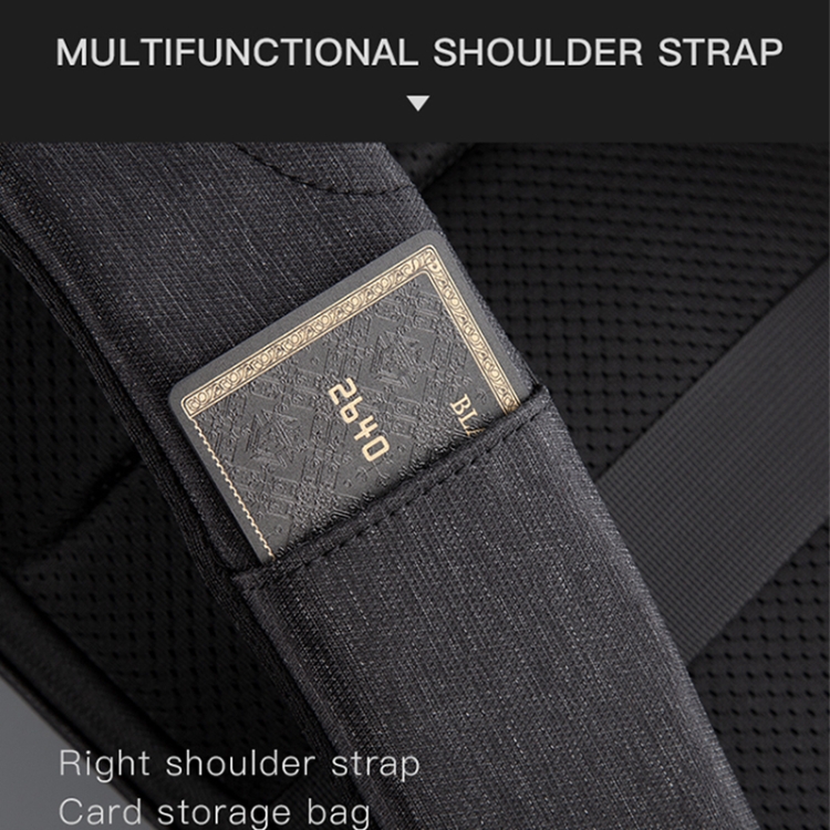 KINGSONS KS3215W Business Casual Men Shoulders Bag Water-Repellent Backpack(Dark Gray) - B7