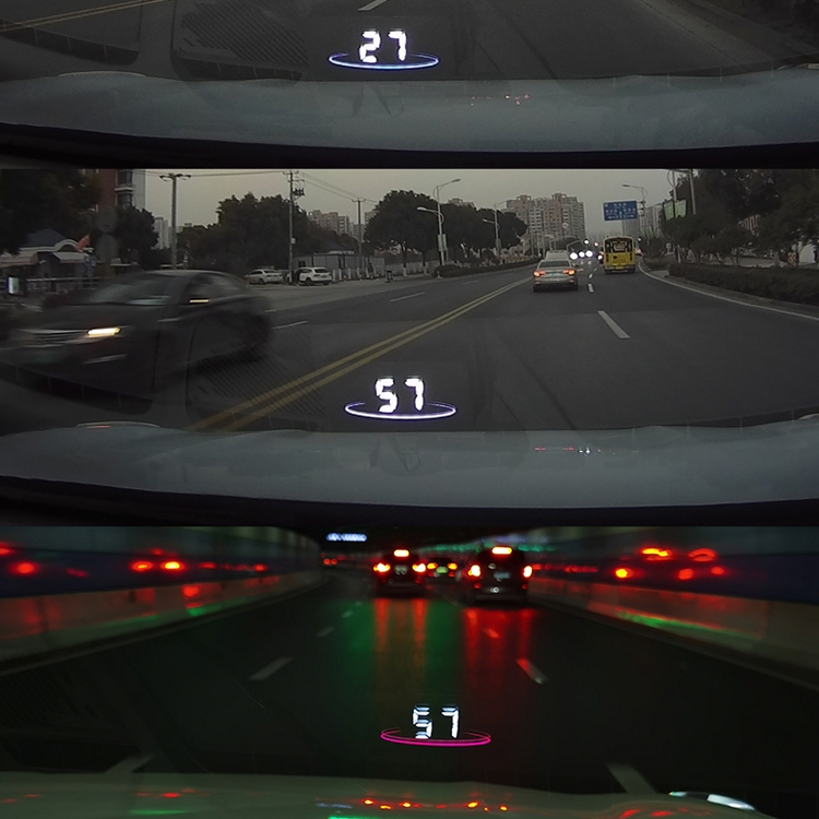 L2 HUD Head-Up Display, temperatura del agua por hora, pantalla OBD para automóvil con luz de atmósfera que cambia de color - 11