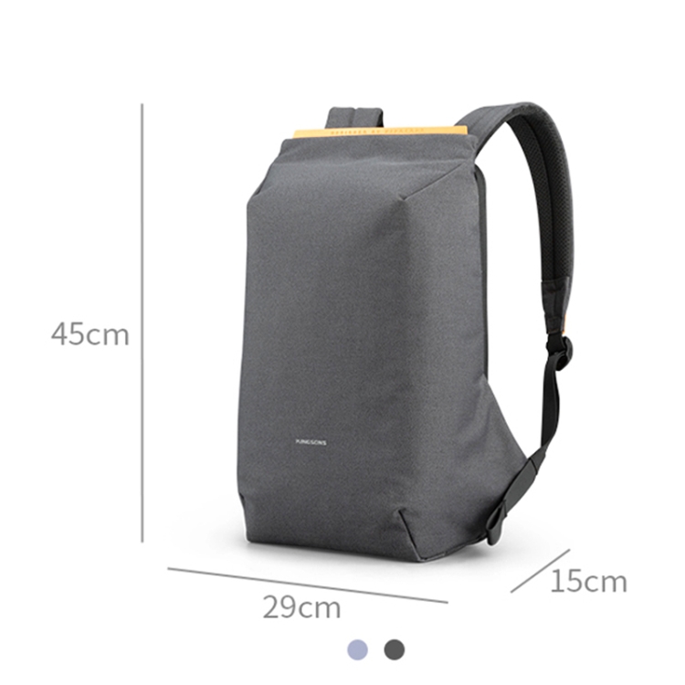 Fashion KINGSONS KS-3149 Laptop Backpack 15.6-inch (Dark Gray