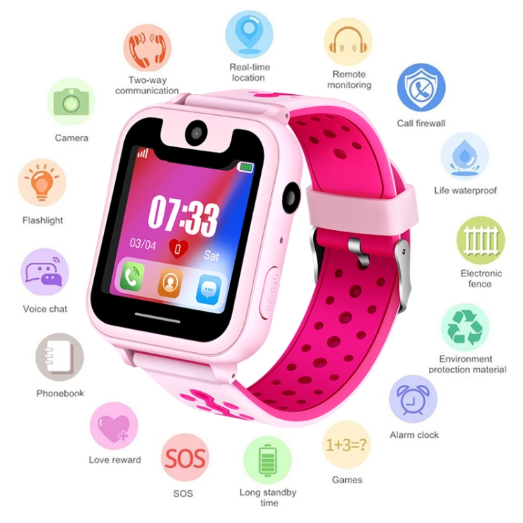 HTN - Smartwatch Per Bambini Sos Anti Lost Call Phone Orologio Intelligente  Per Bambini Con Scheda Sim Gps Fotocamera Smartwatch Impermeabile Regali  Per Bambini