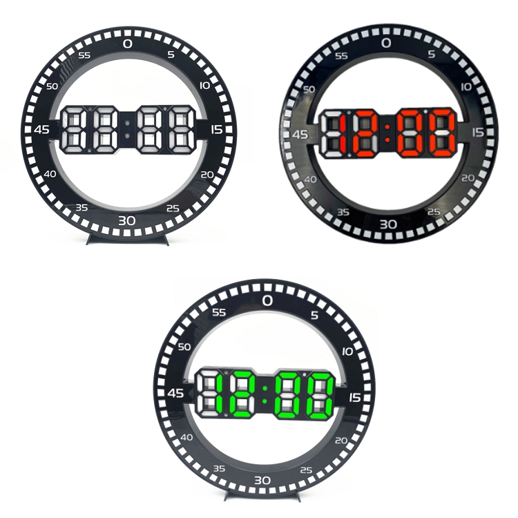 DS3688L Living Room 3D Wall Clock Big Screen LED Electronic Clock