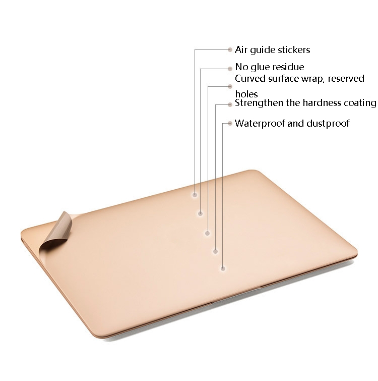 JRC Laptop Film Computer Top Shell Body Protection Sticker For MacBook Air 11.6 inch A1370 / A1465(Silver) JRC Laptop Film Computer Top Shell Body Protection Sticker For MacBook Air 11.6 inch A1370 / A1465(Silver)