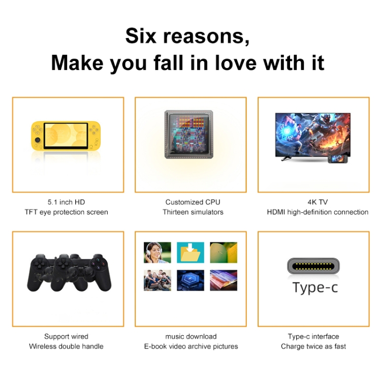 X20 Life Classic Games Портативная Игровая Приставка С 5,1.