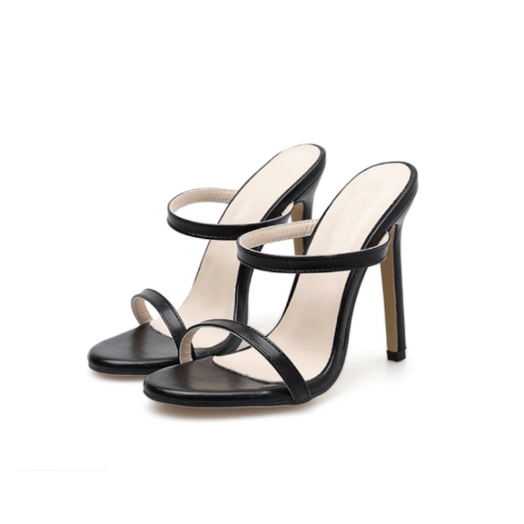 Plus Size 48 Brand New Ladies Solid Ankle Strap Summer Sandals Fashion  Thick High Heels Womens Sandals Party Wedding Woman Shoes