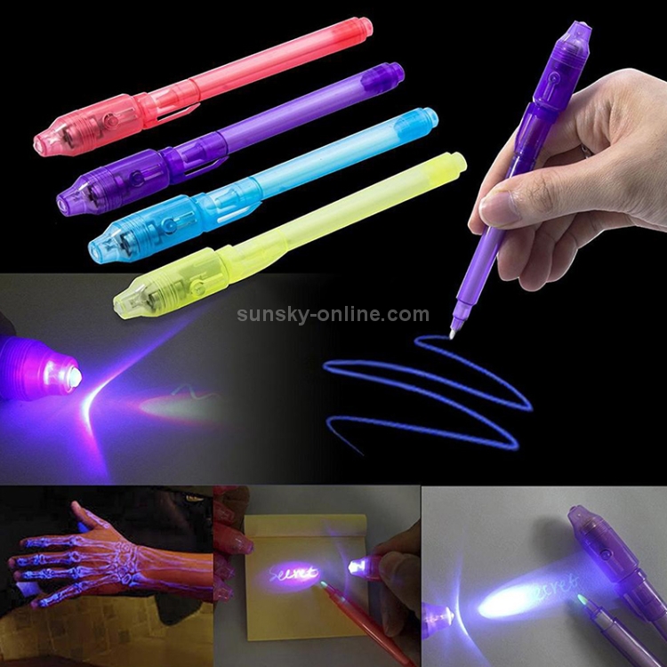 Pennarello per penna a inchiostro invisibile a luce UV creativa da 10 pezzi  (verde)