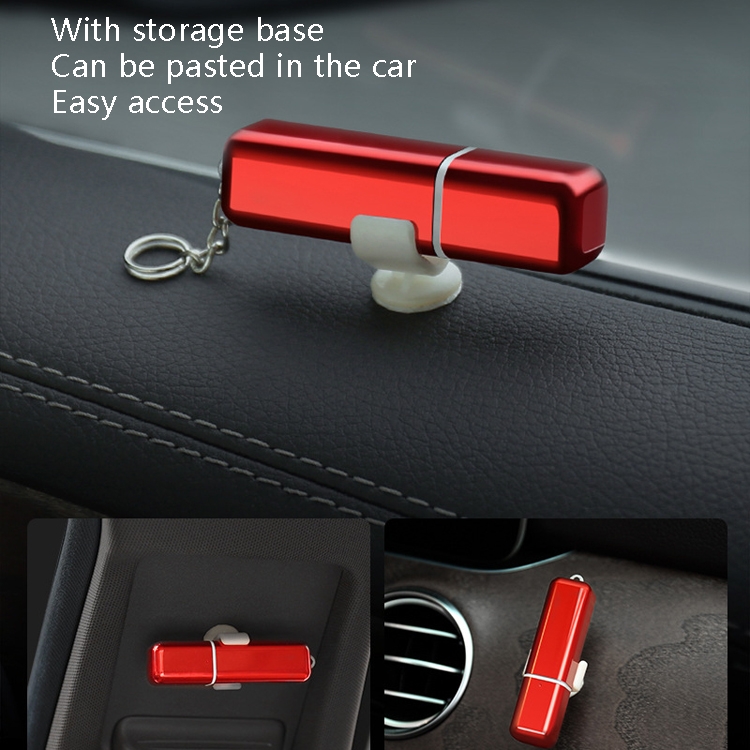 Automotive Multifunktions-Sicherheitshammer Auto Tragbare Legierung  Fluchthammer Mini-Sicherheitsfenster Breaker (Antistatisches Rot)
