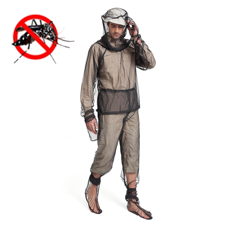 Camping Adventure Anti-Mosquito Suit Summer Fishing Breathable Mesh Clothes,  Specification: Four-piece(S / M)