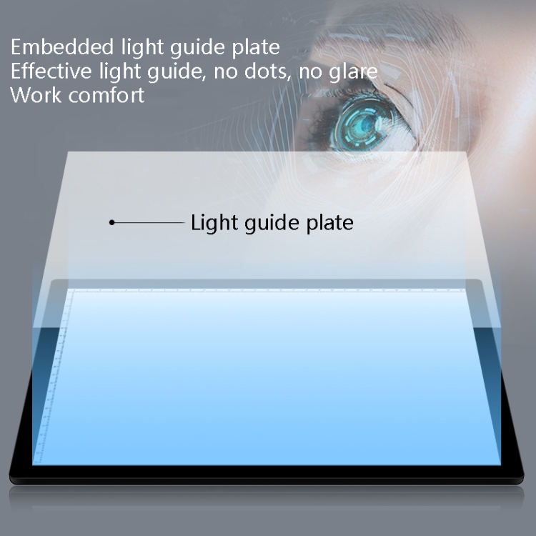 Tabla de copia de carga A4-D26 Tabla de luz suave de protección de ojos de bordo de la placa de copia del tablero de dibujo (rosa) - B5