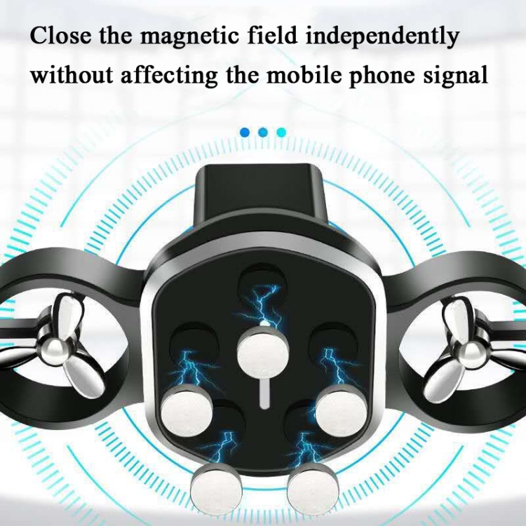 Multi-Function Car Bracket Magnetic Rotation Airport Navigation Car Mobile Phone Bracket(Red) Multi-Function Car Bracket Magnetic Rotation Airport Navigation Car Mobile Phone Bracket(Red)