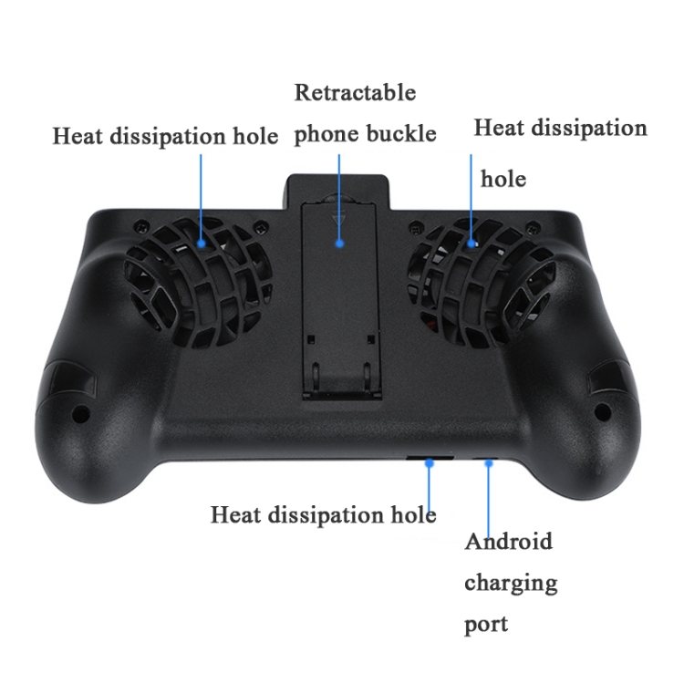 ZY-01 Cooling Gamepad Cooling Fan Eating Mobile Phone Radiator Game Handle( White) ZY-01 Cooling Gamepad Cooling Fan Eating Mobile Phone Radiator Game Handle( White)