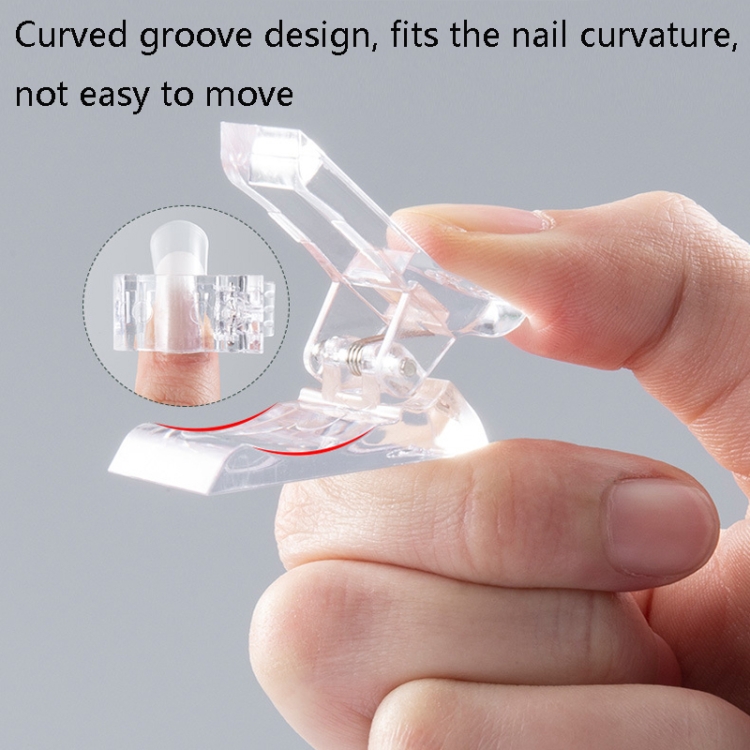 15 PCS Nail Crystal Molde fijo Clip de cristal Glue Crystal Glue Formando Clip - 2