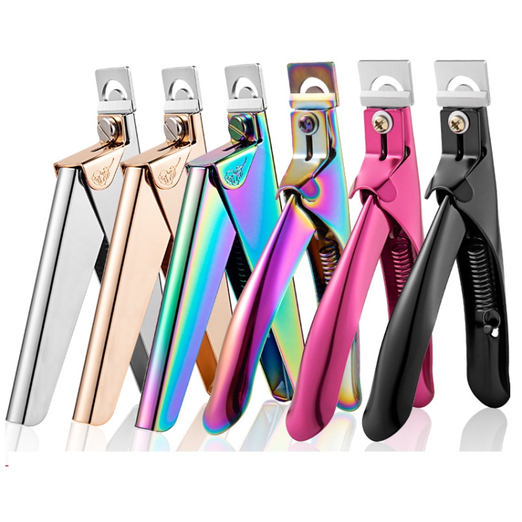 Get Salon-Perfect Nails at Home with the Beautifully Colorful Titanium U Shaped Stainless Steel French Nail Cutter