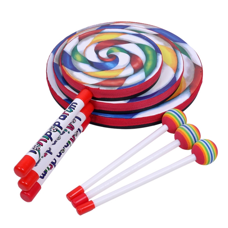 Lollipop Drum Mallet Music Rhythm Instruments Kids Baby Children Xmas Gift XS 