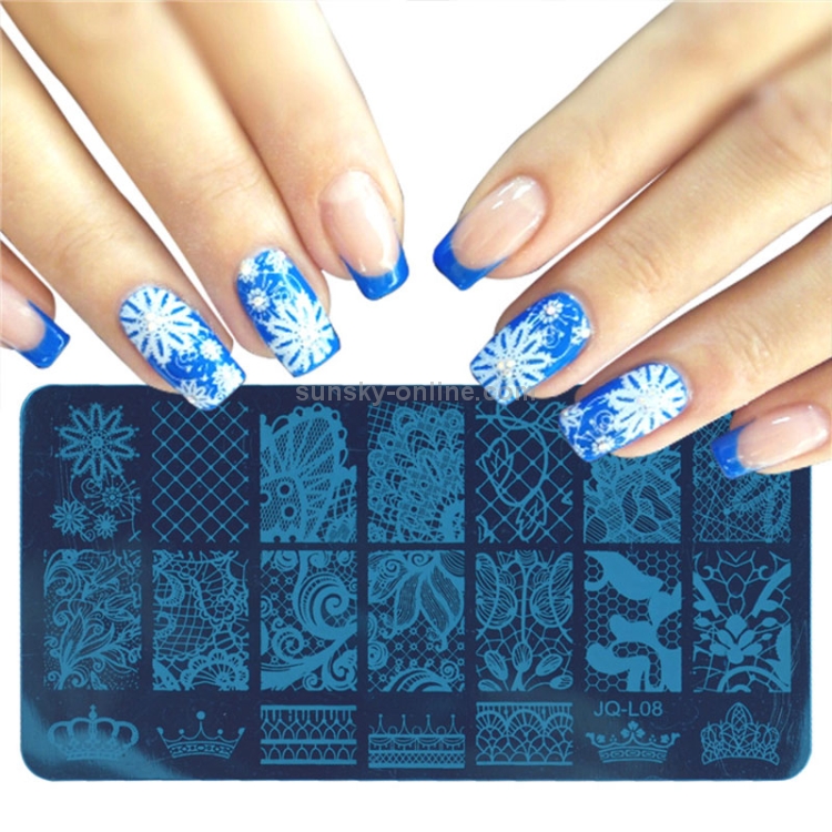 3 PCS Stainless Steel Nail Art Stamp Stamping Image Plate Nail Template  Manicure Stencil Tools JQ-L10