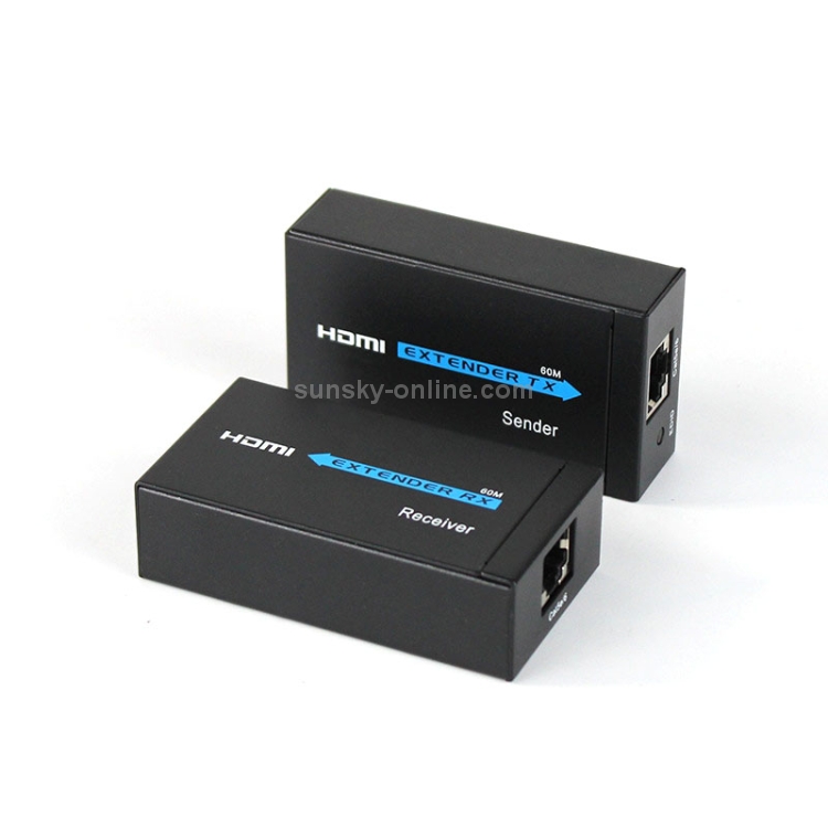 HDY-60 HDMI a RJ45 60M Extender Single Network Cable para para Amplificador de señal HDMI (enchufe de EE. UU.) - B2