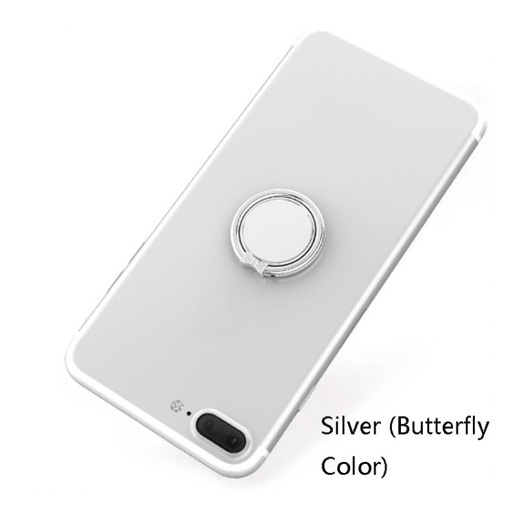 4 PCS Metal Mobile Phone Ring Buckle, Colour: Silver (Butterfly Color) 4 PCS Metal Mobile Phone Ring Buckle, Colour: Silver (Butterfly Color)