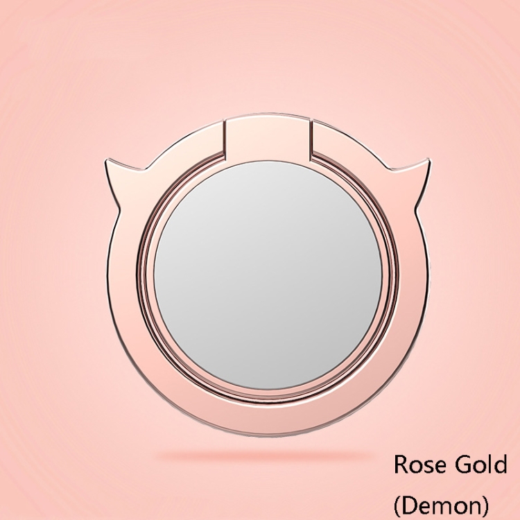 4 PCS Metal Mobile Phone Ring Buckle, Colour: Rose Gold (Demon) 4 PCS Metal Mobile Phone Ring Buckle, Colour: Rose Gold (Demon)