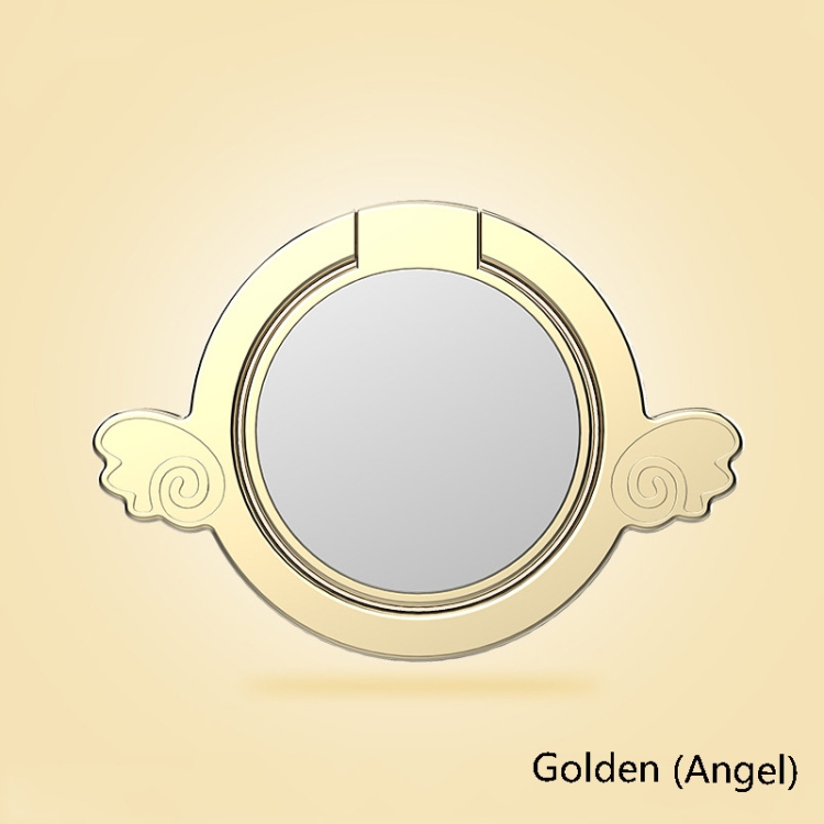 4 PCS Metal Mobile Phone Ring Buckle, Colour: Golden (Angel) 4 PCS Metal Mobile Phone Ring Buckle, Colour: Golden (Angel)
