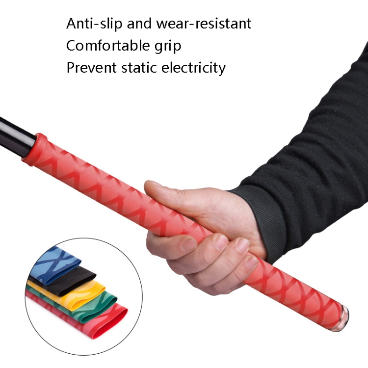 1m Fish Rod Heat Shrinkable Hand Handling Insulation Non-Slip Waterproof  Sleeve, Specification: Diameter 35mm(Red)