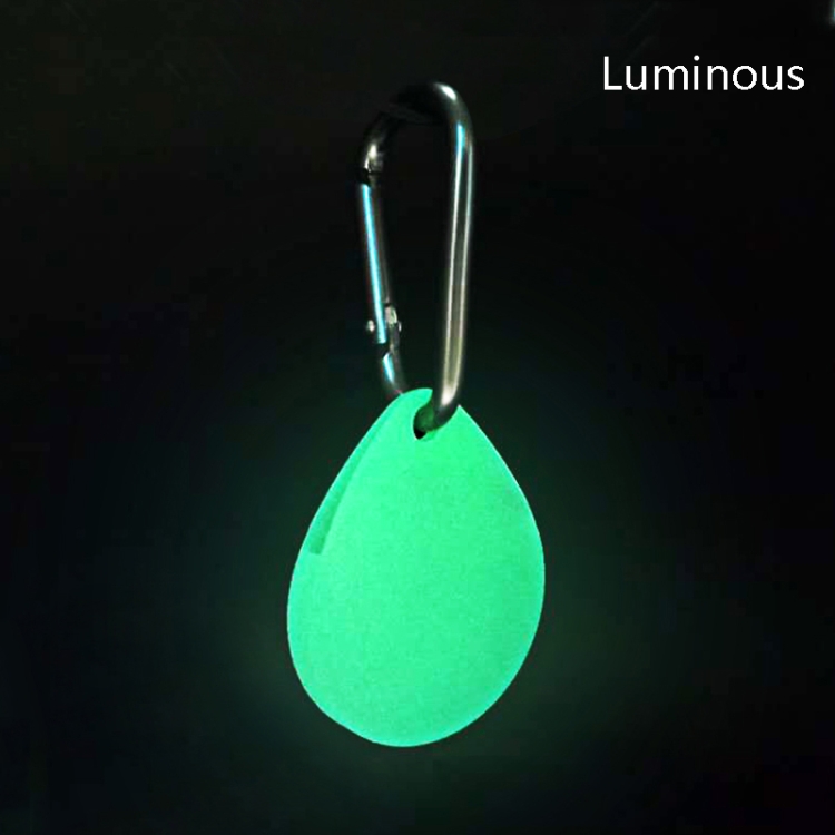 2 PCS Drop Shape Shockproof Anti-scratch Silicone Protective Case with Carabiner for AirTag(Luminous) 2 PCS Drop Shape Shockproof Anti-scratch Silicone Protective Case with Carabiner for AirTag(Luminous)