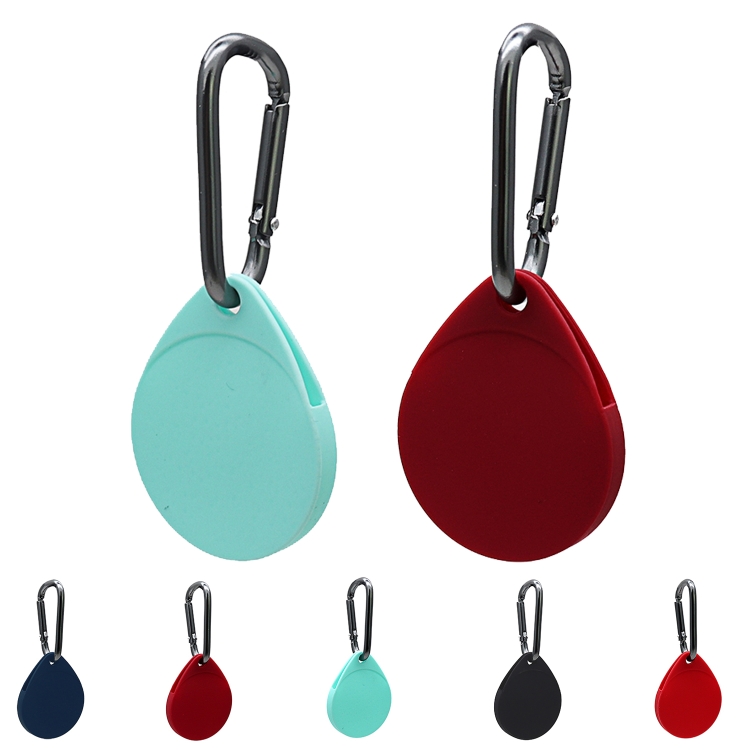 2 PCS Drop Shape Shockproof Anti-scratch Silicone Protective Case with Carabiner for AirTag(Luminous) 2 PCS Drop Shape Shockproof Anti-scratch Silicone Protective Case with Carabiner for AirTag(Luminous)