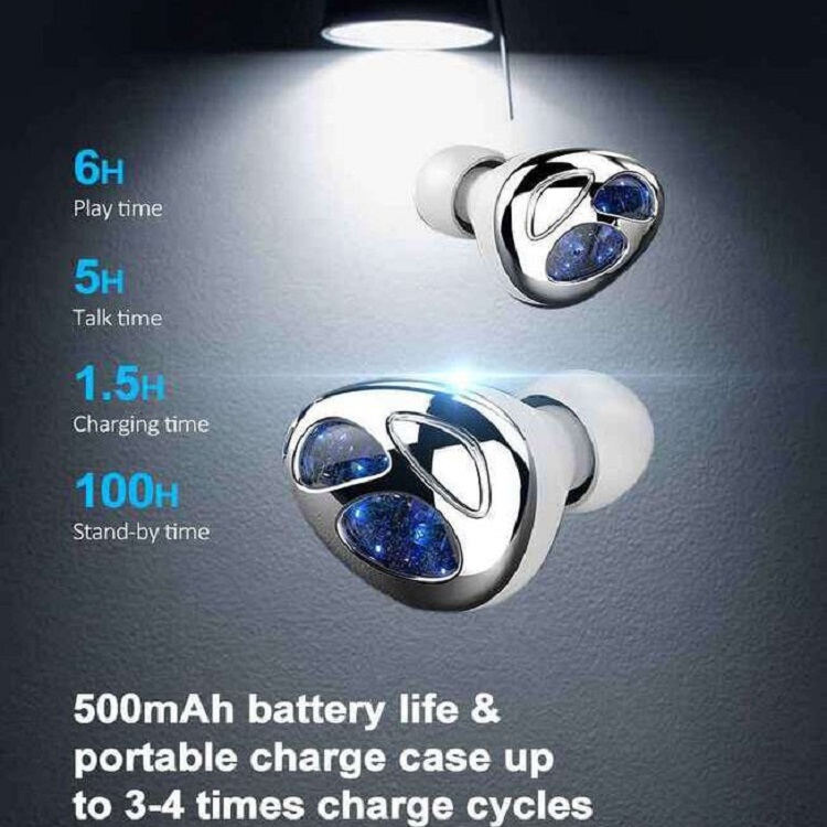 D09 TWS Slider Wireless Bluetooth Earphone(Blue) D09 TWS Slider Wireless Bluetooth Earphone(Blue)
