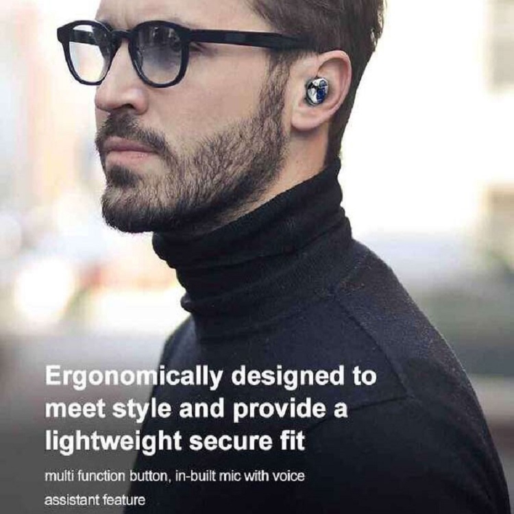 D09 TWS Slider Wireless Bluetooth Earphone(Blue) D09 TWS Slider Wireless Bluetooth Earphone(Blue)