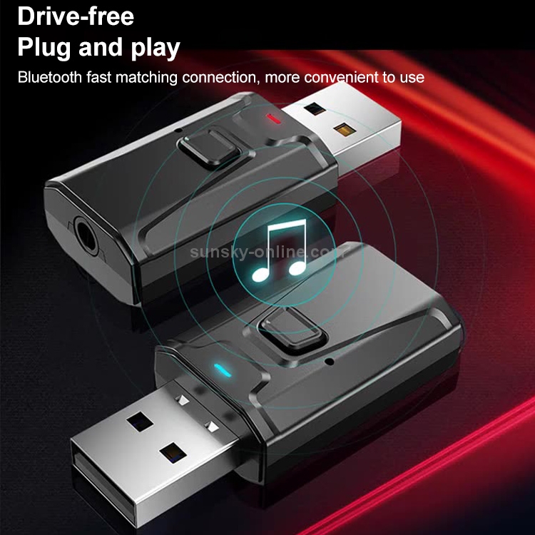 T10 2 PCS Wireless Bluetooth Adapter USB Bluetooth Two-In-One Transmitter Receiver T10 2 PCS Wireless Bluetooth Adapter USB Bluetooth Two-In-One Transmitter Receiver