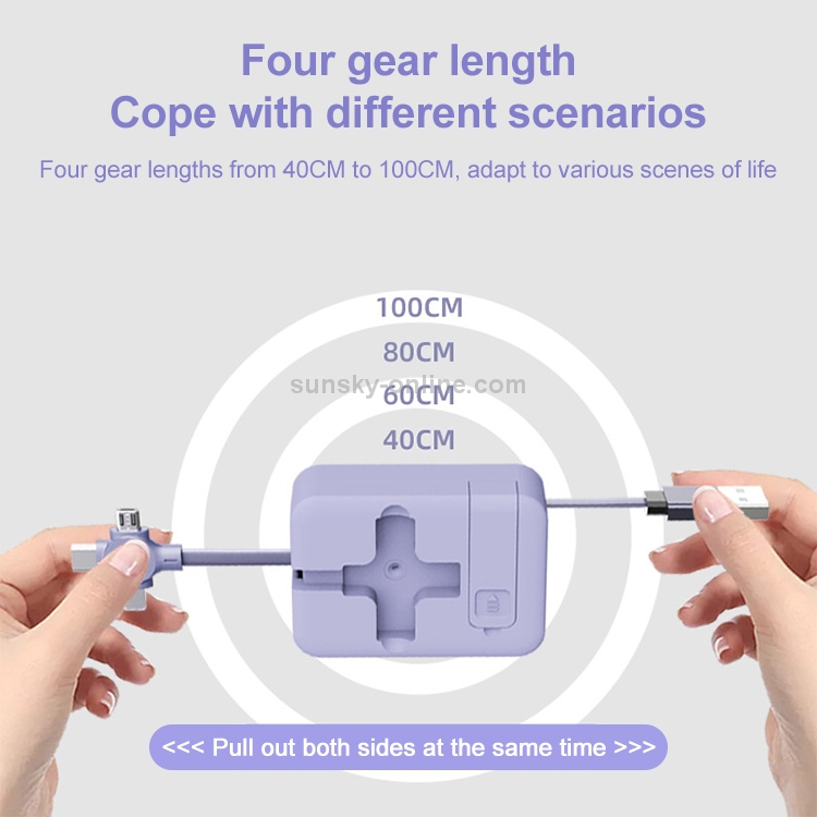 2 PCS 3A USB To 8Pin + Micro USB + USB-C / Type-C Telescopic Three-In-One Data Cable with Mobile Phone Holder Data Cable, Length: 1m(Green) 2 PCS 3A USB To 8Pin + Micro USB + USB-C / Type-C Telescopic Three-In-One Data Cable with Mobile Phone Holder Data Cable, Length: 1m(Green)