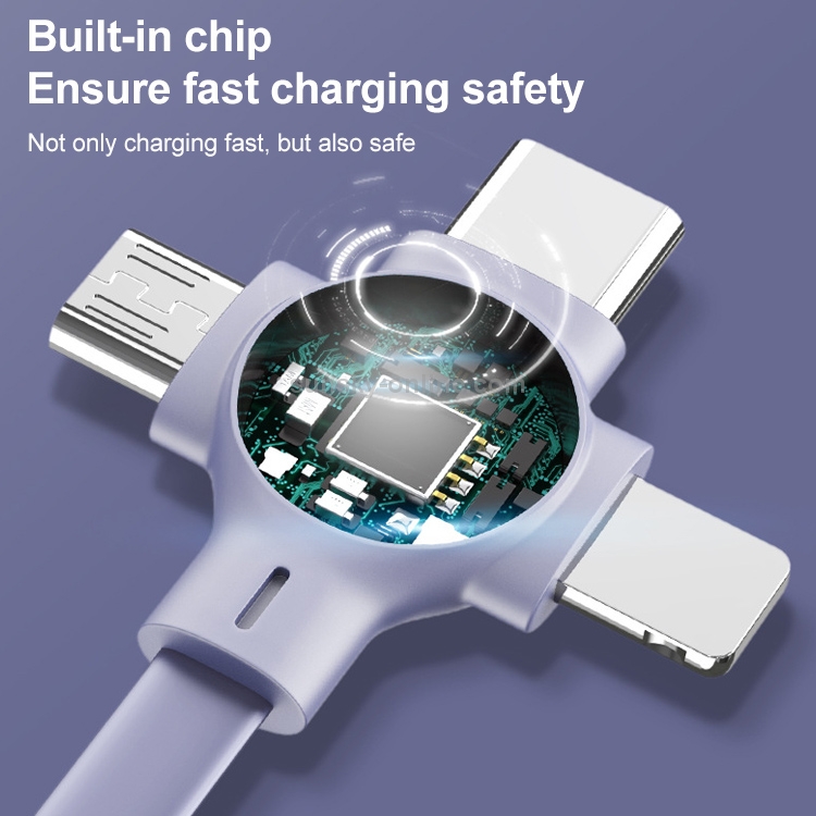 2 PCS 3A USB To 8Pin + Micro USB + USB-C / Type-C Telescopic Three-In-One Data Cable with Mobile Phone Holder Data Cable, Length: 1m(Green) 2 PCS 3A USB To 8Pin + Micro USB + USB-C / Type-C Telescopic Three-In-One Data Cable with Mobile Phone Holder Data Cable, Length: 1m(Green)