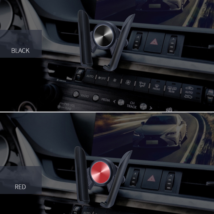 3 PCS Car Mobile Phone Holder Car Navigation Linkage Elastic Air Outlet Snap-Type Gravity Universal Bracket(Red) 3 PCS Car Mobile Phone Holder Car Navigation Linkage Elastic Air Outlet Snap-Type Gravity Universal Bracket(Red)