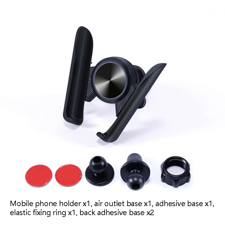 3 PCS Car Mobile Phone Holder Car Navigation Linkage Elastic Air Outlet Snap-Type Gravity Universal Bracket(Red) 3 PCS Car Mobile Phone Holder Car Navigation Linkage Elastic Air Outlet Snap-Type Gravity Universal Bracket(Red)