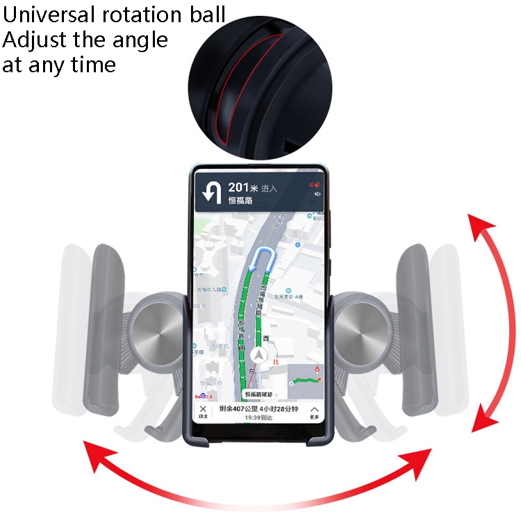 3 PCS Car Mobile Phone Holder Car Navigation Linkage Elastic Air Outlet Snap-Type Gravity Universal Bracket(Red) 3 PCS Car Mobile Phone Holder Car Navigation Linkage Elastic Air Outlet Snap-Type Gravity Universal Bracket(Red)